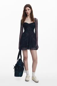 Desigual Plisséjurk Collina Strada - BLACK