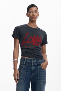 desigual T-shirt "Love" - BLACK