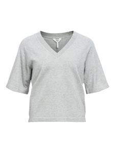 Object Objthess 2/4 lo v-neck knit top noo