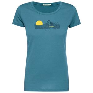 GreenBomb  Women's Animal Sloth Waves Loves T-Shirt - T-shirt, turkoois