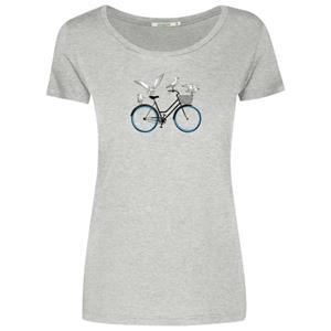 GreenBomb  Women's Bike Seagulls Loves T-Shirt - T-shirt, grijs