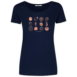 GreenBomb  Women's Bike Strawberry Loves T-Shirt - T-shirt, blauw