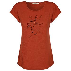 GreenBomb  Women's Animal Bird Branch Cool T-Shirt - T-shirt, rood