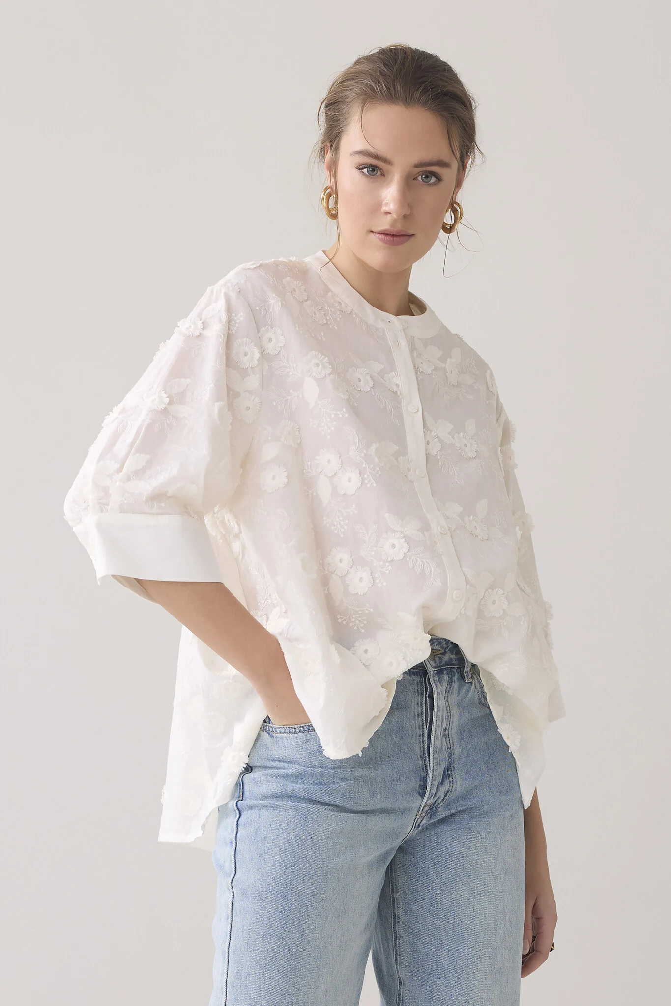 Summum 2s3054-12183 3/4 sleeve blouse