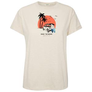 GreenBomb  Women's Nature Beach Trip Stop T-Shirt - T-shirt, beige