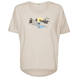 GreenBomb  Women's Nature Deer River Feel T-Shirt - T-shirt, beige