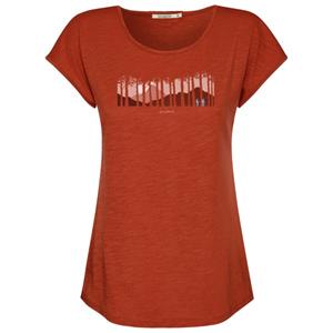 GreenBomb  Women's Nature Forest Walk Cool T-Shirt - T-shirt, rood