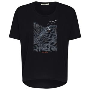 GreenBomb  Women's Nature High Sea Feel T-Shirt - T-shirt, zwart