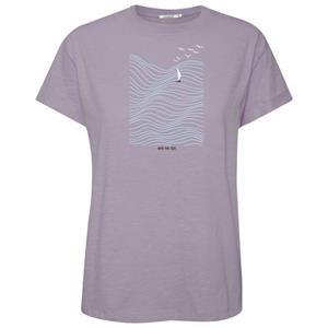 GreenBomb  Women's Nature High Sea Stop T-Shirt - T-shirt, purper/roze