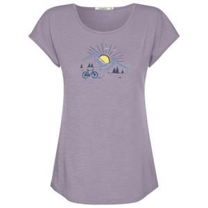 GreenBomb  Women's Nature Sunset Ride Cool T-Shirt - T-shirt, roze