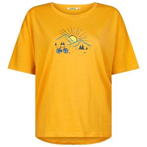 GreenBomb  Women's Nature Sunset Ride Feel T-Shirt - T-shirt, oranje