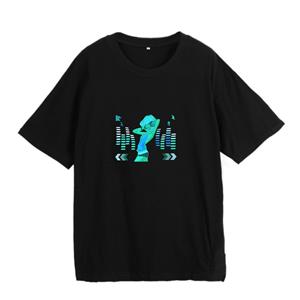 Koogeelife Geluidsgeactiveerd LED-T-shirt XXL