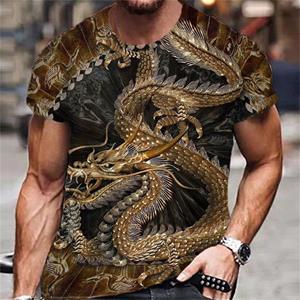 HerSight Lente Zomer Tops Mannen Plus Size Kleding Dier 3D Print T-shirt Tijgerpatroon Tees O Hals Korte Mouw Top ademende Man Shirts XS