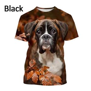 Chengyu Grappige 3D Homme Boxer Hond Print T-shirt Leuke Dieren Honden Grafische T-shirts Voor Mannen Kinderen Mode Streetwear Korte Mouwen Kleding L