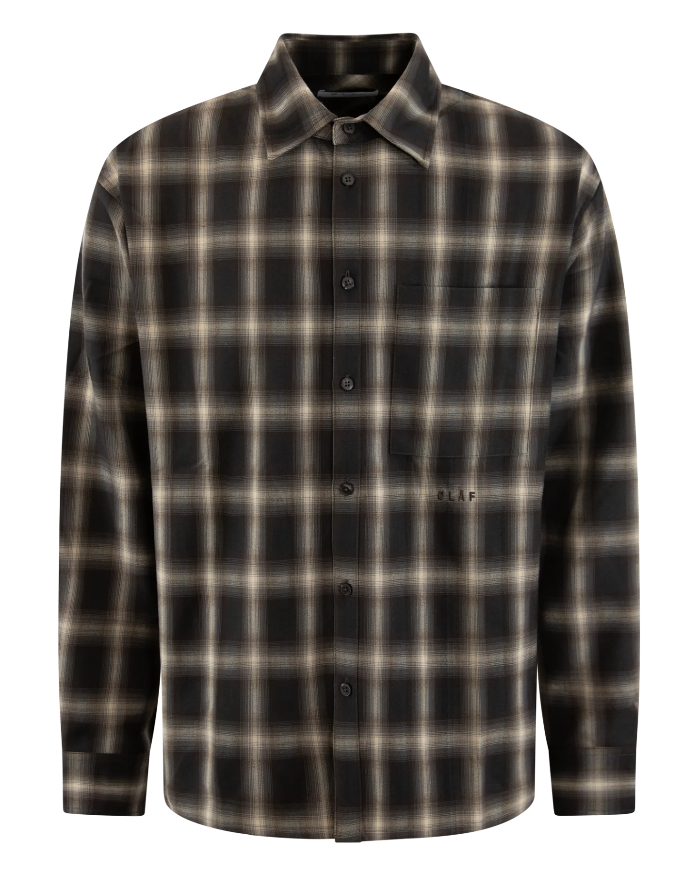 Olaf Hussein Heren plaid boxy shirt