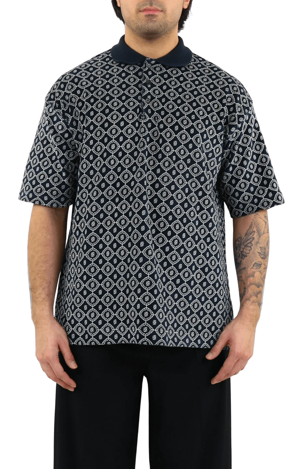 Drole De Monsieur Heren le polo velours monogramme