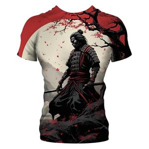 ETST 07 Judo Samurai 3D-geprint heren T-shirt Modepersoonlijkheid Japanse Ninja Creatieve modetrend Casual top met korte mouwen M