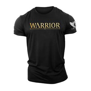 ETST 011 3D Printing Warrior Gold - Spartan Forged - Gym T-shirt Hoogwaardige Casual Heren Korte Mouwen Top Tough Guy T-shirt S