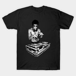 SPORTS TRIP Heren Zwart Print T-shirt Super Groot T-shirt Bruce is in the House yoo No-Cut Transfer Papier Print Katoenen T-shirt XL zwart