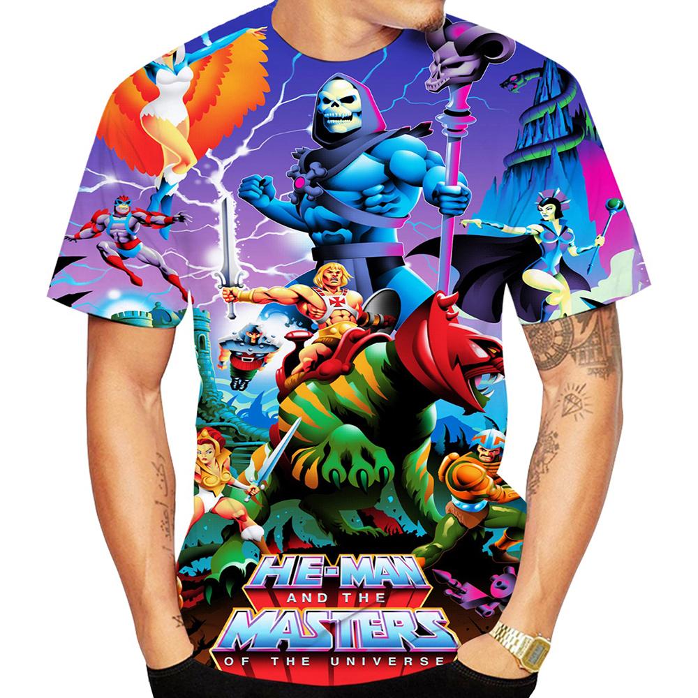 ETST WENDY 05 Cartoon Anime T-shirts He-Man en de meesters van het universum 3D-print Heren Dames T-shirt Streetwear Harajuku Kinderen T-shirts Kleding S