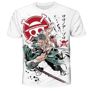 HerSight Mode Kind Anime One Piece Luffy T-shirt Jongenskleding Kinderen Jongens T-shirt Kinderen T-shirt Zomer Korte Mouw Tops Tees S
