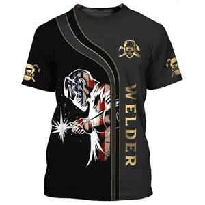 ETST WENDY 005 3D Print Lasser Gereedschap Print Korte mouwen Lasser T-shirts Mode Oversized Harajuku T-shirt Trend Ronde Hals Kleding Heren Tops S