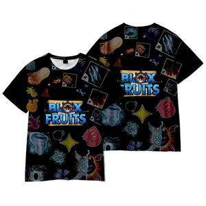 TOP COOL FASHION Grappige Cartoon Blox Fruits T-shirt Cool Heren T-shirt O Hals Casual Unisex Streetwear ROBLOX Anime Mode Tee Camisetas Ropa Hombre XS