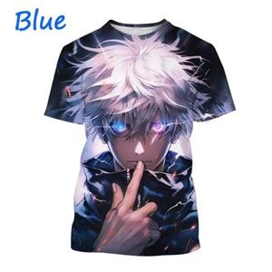 HerSight Nieuwe Gojo Satoru en Itadoru Yuji 3D Print T-shirt Mode Herenkleding Jujutsu Kaiju Grafisch T-shirt Harajuku Street Tops Tees S