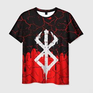 Bobby3 Anime Berserk Guts Bedrukte T-shirts 3D Mannen/Vrouwen Stijlvol Harajuku T-shirt Casual Kind Persoonlijkheid Korte Mouw Top Kleding L