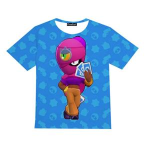 Baibao QIQI Japanse animatie BRAWL STARS Mode Heren Zomer Casual Comfortabel Snel drogend Ademend T-shirt XXS-6XL XXS