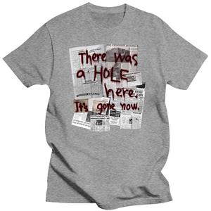 WowClassic Silent Hill T-shirt There Was A HOLE Here It's Gone Now T-shirt Zomer katoenen grafische T-shirt Korte mouwen T-shirts voor heren S