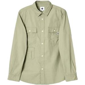 Pretty Green Overhemd Lange Mouw  Brentwood Shirt Green