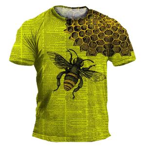 ETST 011 Retro Heren T-shirt Y2K Vintage T-shirts Zomerkleding Bij 3d Print Heren T-shirts Straat Casual Sport Oversized Tee Tops Unisex S