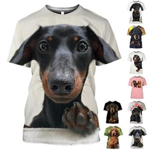 Bobby3 Dier Hond Teckel T-shirt Grafische Tee Voor Heren Dames Unisex Volwassenen 3D Print Casual Dagelijks Schattig Grappig Cadeau L