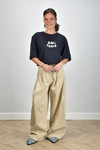 Nine In The Morning broek Petra wide-leg beige