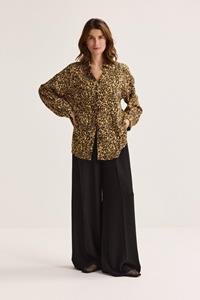 Améline Extra Wijde Broek In Linnenmix