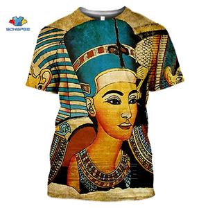 Xin nan zhuang SONSPEE 3D T-shirt bedrukt oud Egyptisch mannen/vrouwen vintage streetwear T-shirt jeugd retro Egypte T-shirt zomer top kleding XXL goud