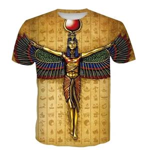ETST 03 Oude Horus T-shirts Egyptische God Oog van Egypte 3D Print Heren Korte Mouw T-shirt Oversized Harajuku Y2k Tops Tees Kinderkleding S