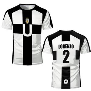 Xuhaijian02 2025 Zomer Vijf Persoon Patroon VL Replika Anime Uber Blue Lock Volledige Print Heren T-shirt Cosplay Voetbal Jersey Futsal Patroon Tee S