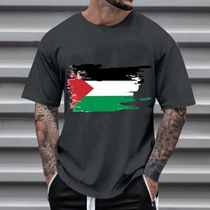 Plus Size FUGUIS XL-7XL Plus Size 3D Printed Men's T-shirt Summer Holiday Printed Streetwear Round Neck Men Short Sleeved Loose T-shirt, Men's Clothing S