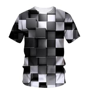 Chengyu Mode Persoonlijkheid originele herenoverhemden Nieuwe Trend Casual streetstyle Korte mouw Zomer Verkoop Vrije tijd Ronde Hals Tops T-shirts XXS