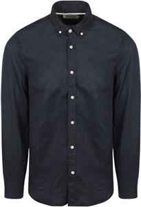 Scotch and Soda Linnen Overhemd Navy