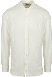 Scotch and Soda Linnen Mao Overhemd Wit