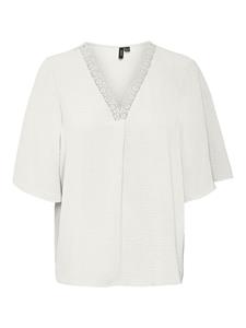 Vero Moda Vmalva 24 lace top wvn ga off-white