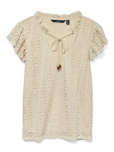 Vero Moda Vmmaya ss string top jrs vo beige