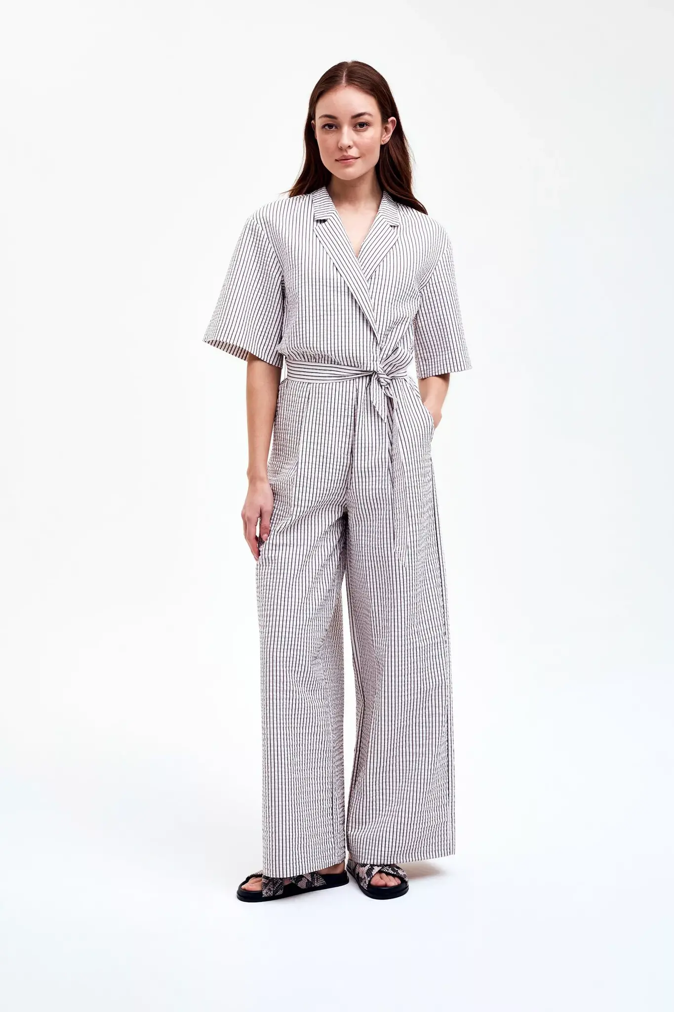CKS 305520 brd jumpsuit janasleeve brown dark