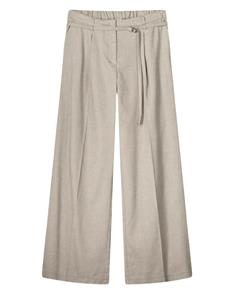 Summum Trousers wide linen blend twill 4s2767-12157