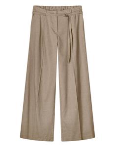 Summum Trousers wide linen blend twill 4s2767-12157