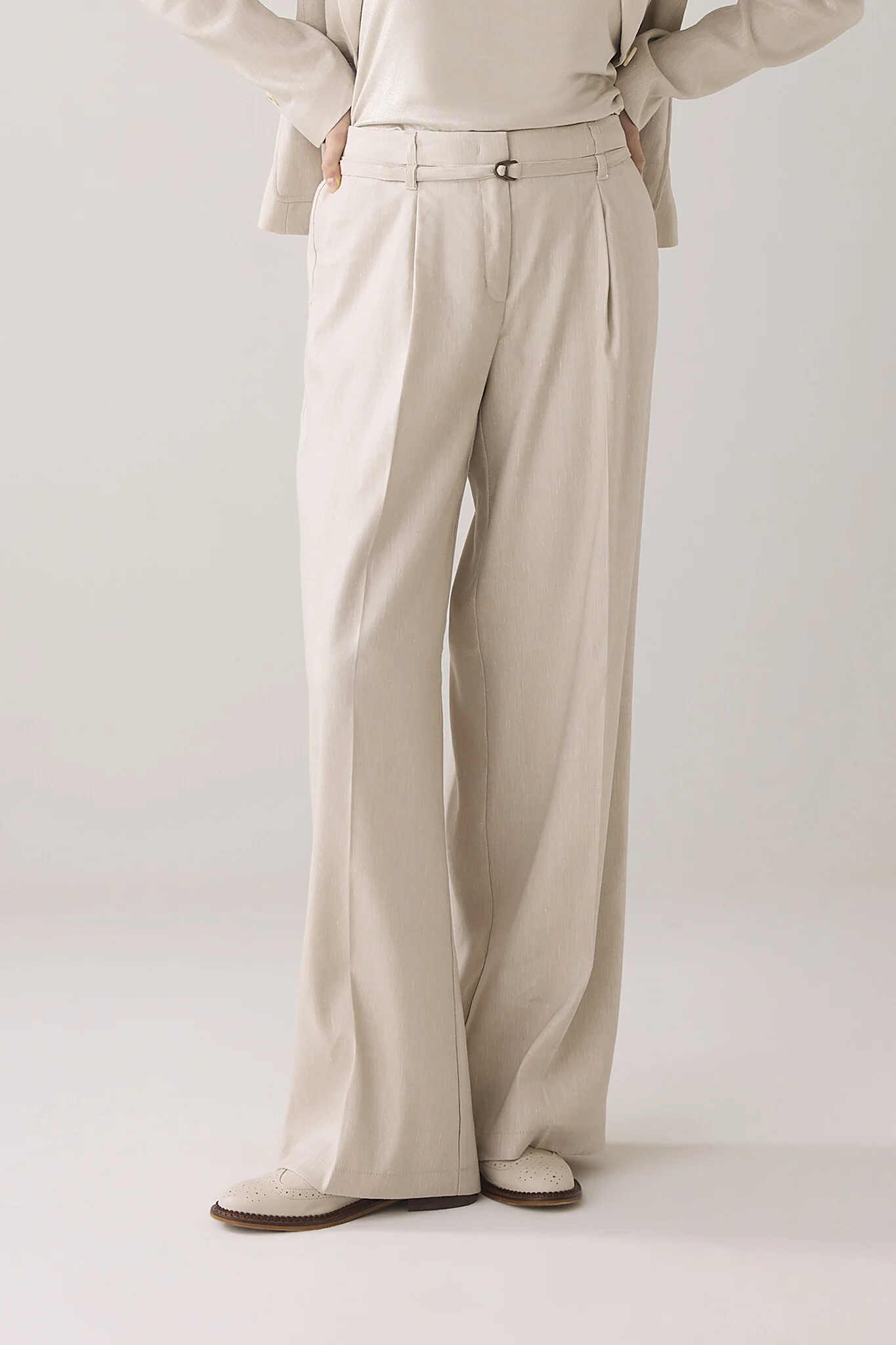 Summum 4s2767-12157 trousers wide twill
