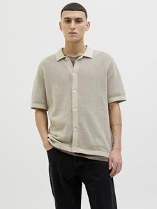 Jack & Jones Jprblaarto knit polo ss ln zand